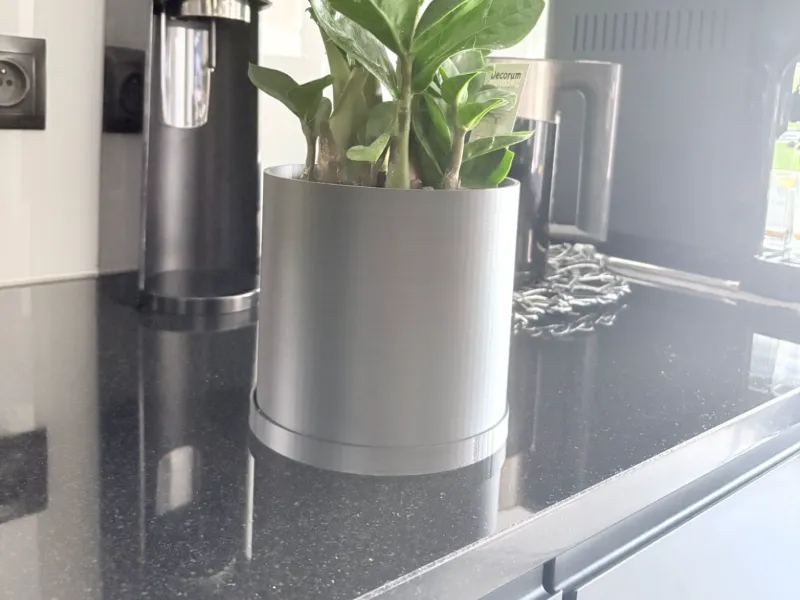 Flower Pot 14,8cm dim + saucer garden plant