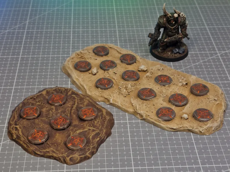 Campo Minado Demoníaco - Terreno de Wargame Grimdark