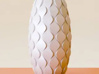 Vase with Wavy Pattern