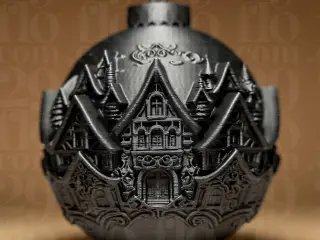 Village - Christmas Decorative Ball
