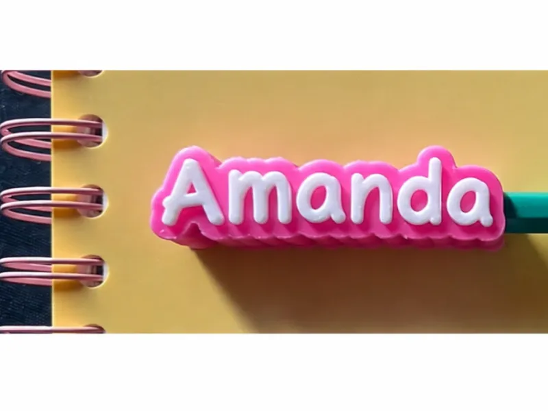 Custom name for AMANDA pencil