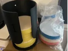 Pad+holder 6.5"/165mm