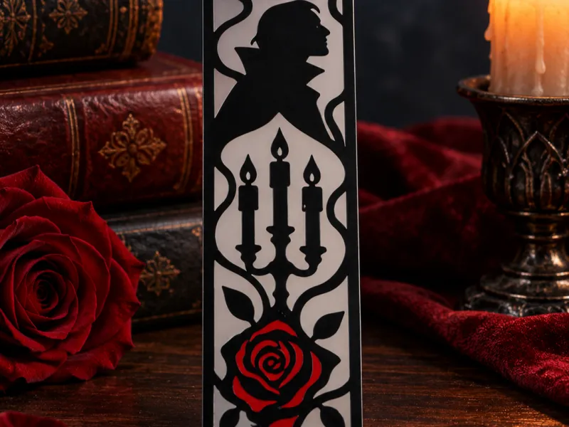 Gotische Vampier Boekenlegger | Halloween Boekenlegger