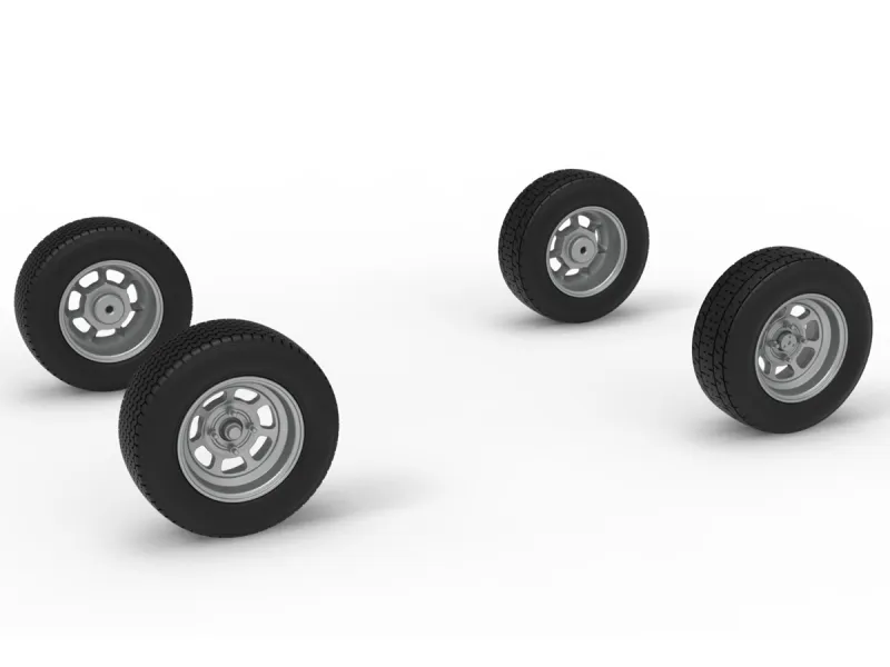 Wheel Set of Dwarf car Scale 1:25