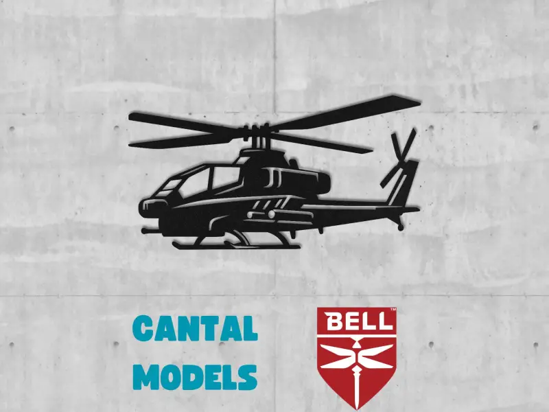 AH-1 COBRA ATTACK HELICOPTER #1 | 2D WALL ART
