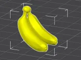 Banana realistic 3D Model-0