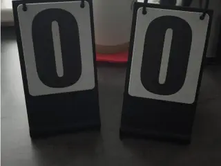 Tables with numbers