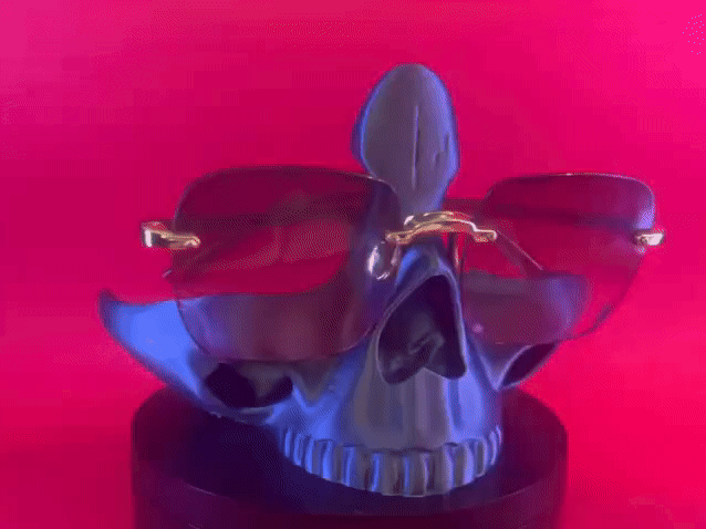 Glasses skull holder-decor