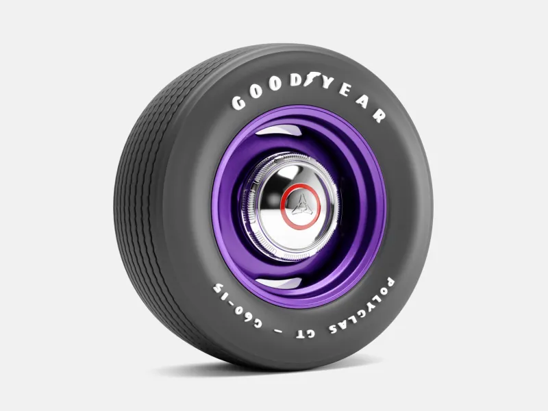 15x8 Mopar Steelie Wheel, Goodyear Polyglas Tire
