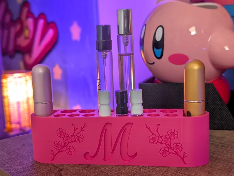 Mini Perfumes Holder with Letter M