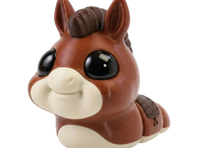 FlexiSlugs Paard - Flexi Gelede Chibi Slak STL