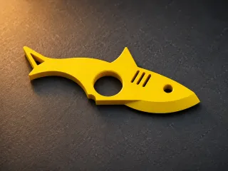 Shark Ring Box Cutter | EDC Utility Knife | 3D Printable