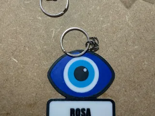 Llavero ojo turco personalizable