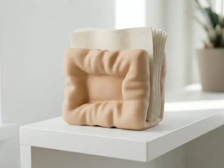 Puffy Ottoman Napkin Holder - Kitchen Accessory
