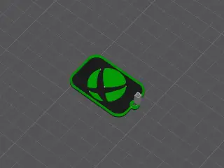 Xbox logo decor keychain