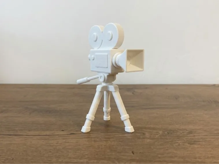 Film Camera on a Tripod - Movie Set Model