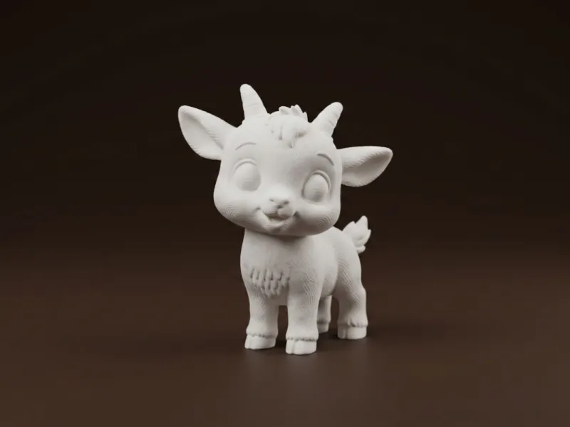 Adorable chèvreau chibi kawaii