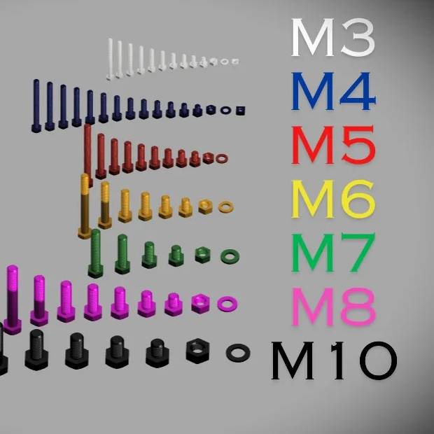 Printable ISO 4017 Screw Set - Tools - PLA - 3D printed product - фото 2