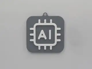 Printables AI Image Tag Keychain