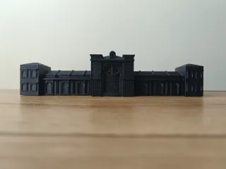 Retro train station