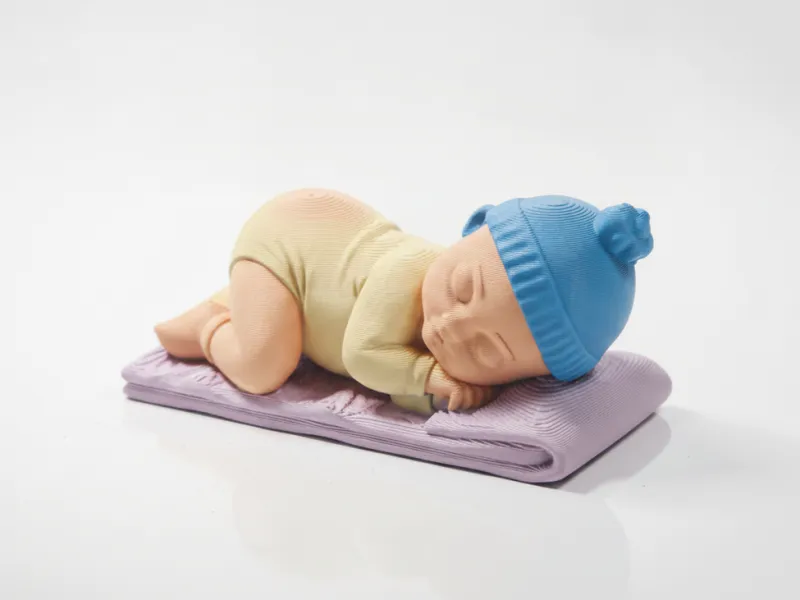 Sleeping Baby Sculpture Figurine 3D Printable