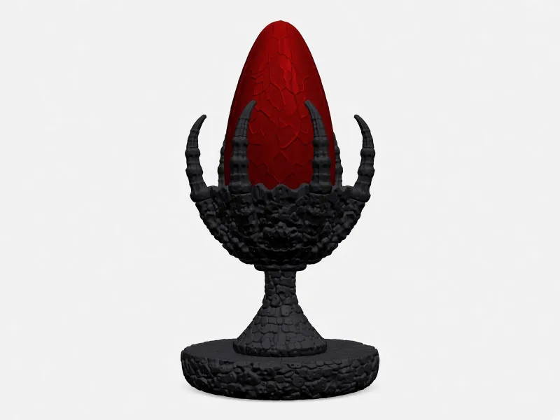Bloodstone removable egg