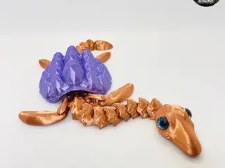 Lucky Plesiosaurus Turtle - Swappable Shell - Articulated