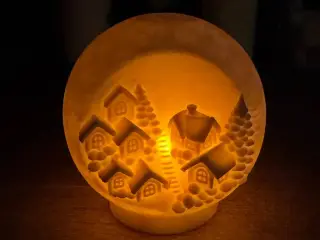 Winterkugel mit LED Teelicht Funktion