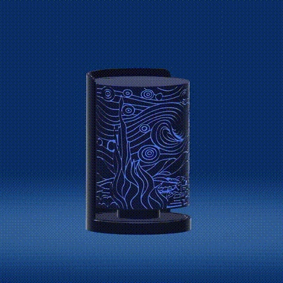 The Starry Night Lamp-0