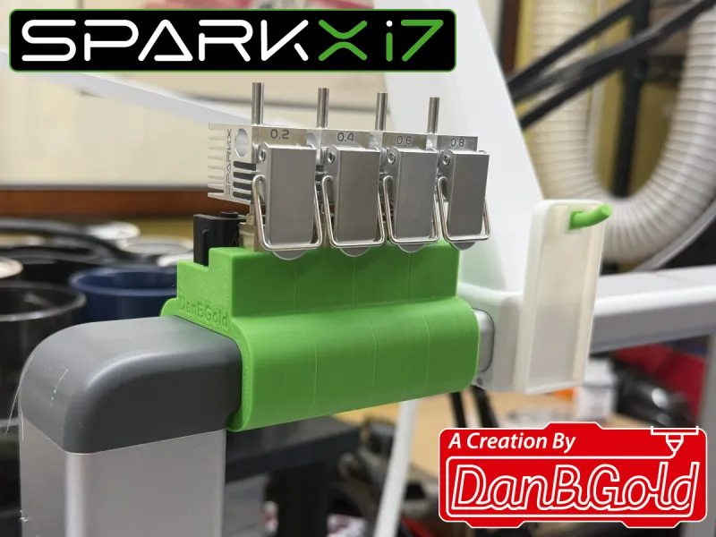 SparkX i7 Hotend Holder x 4 by DanBGold