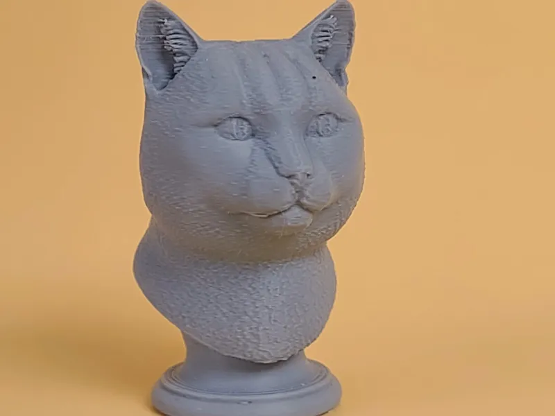 ブリティッシュショートヘアの猫の胸像