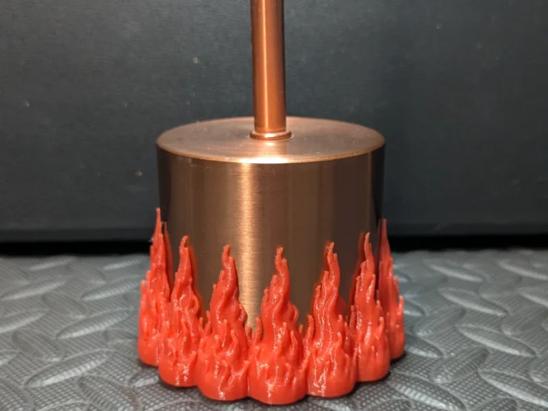 Cache-flamme sans support pour lampe à tige de 80 mm - avec port USB
