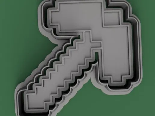 Minecraft Pickaxe Cookie Cutter - Cortante Pico