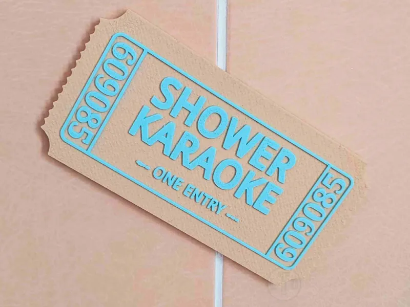 SHOWER KARAOKE WALL DECORATION