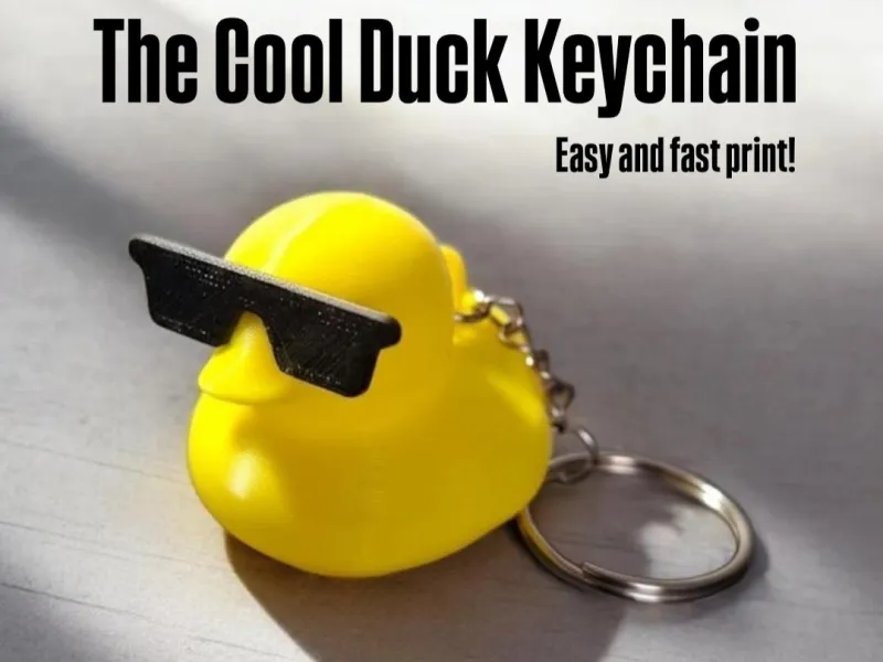 Cool Duck Keychain