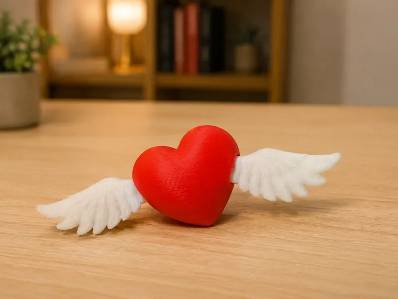 Corazón con Alas Articuladas
