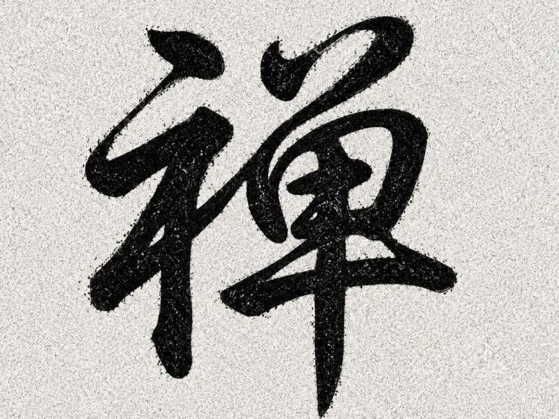wallart文字 禅の躍動