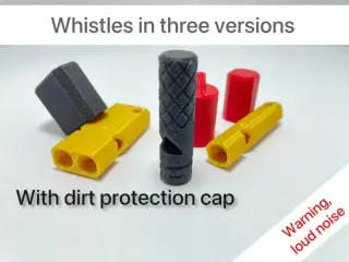 whistle with cap