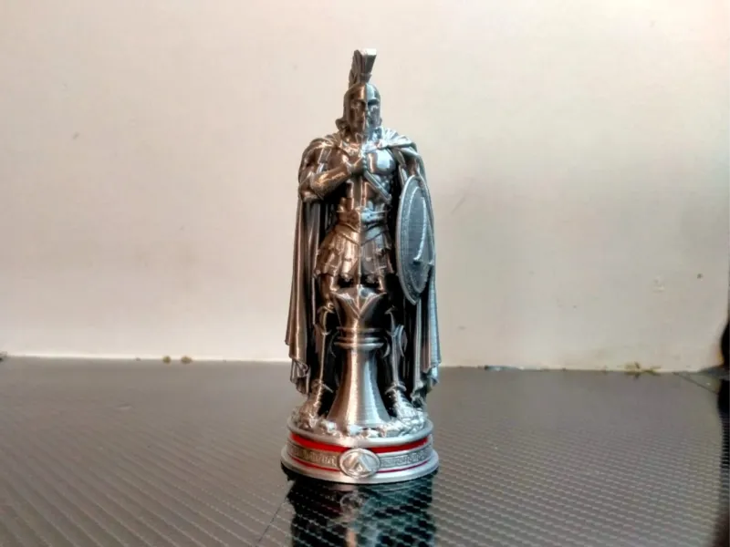 Spartan King – Multicolor 3D Chess Piece
