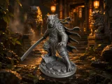 Tiger Samurai Statue-Highly detailed-0