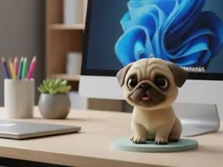 Pug "Gruñón Feliz"