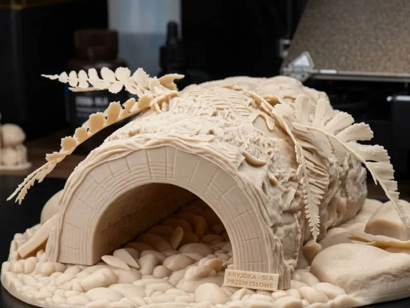 Forest Tunnel & Reptile Hideout – Fern Log Cave for Terrariu