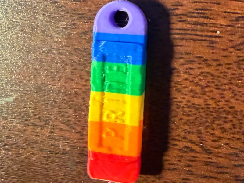 Pride Whistle Key Chain