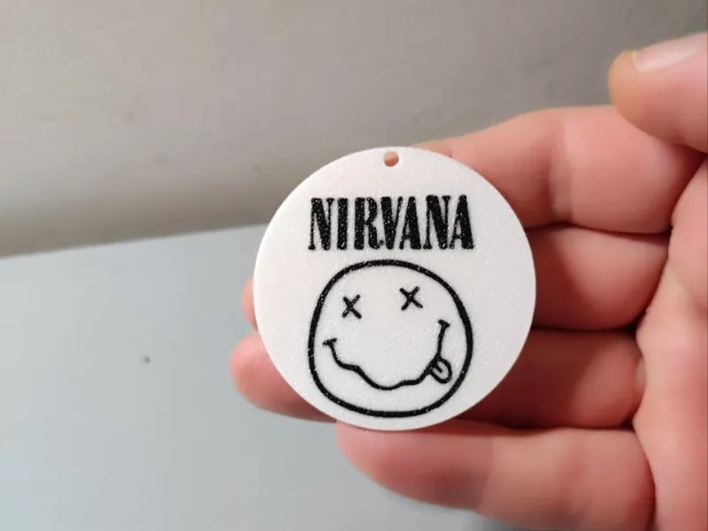 Nirvana logo keychain