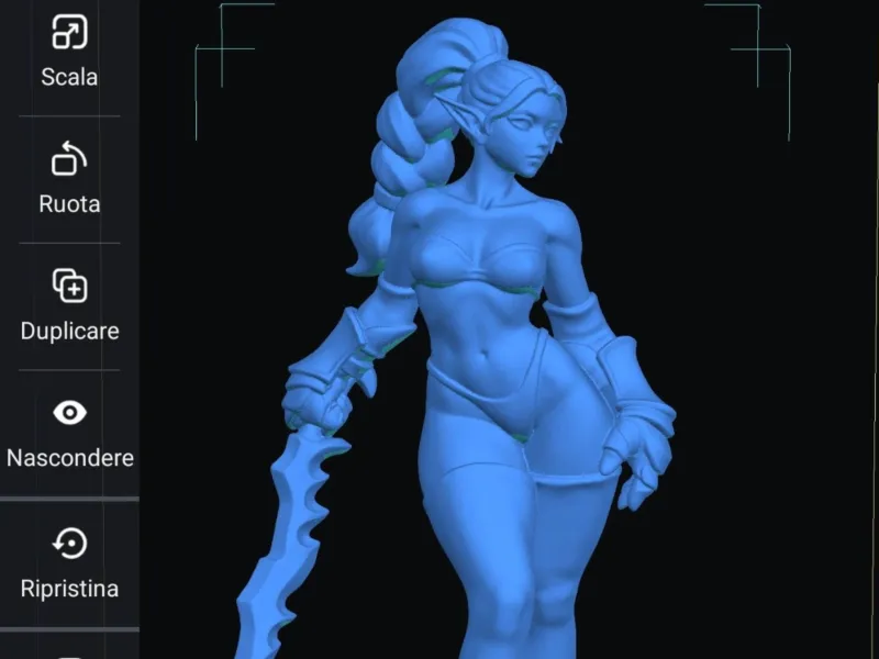 Aethera - オリジナルキャラクター | 3Dプリント可能スタチュー
