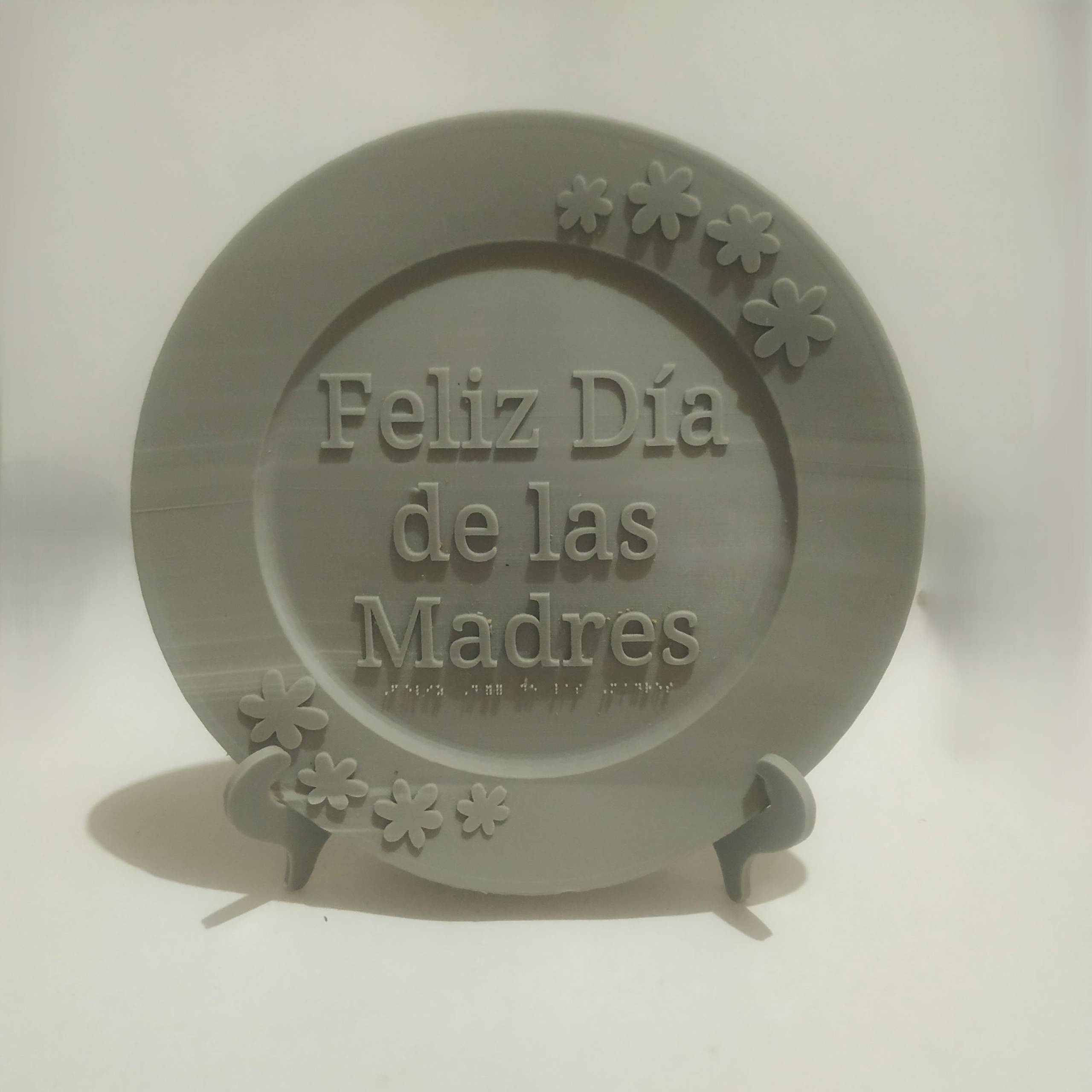 Mother's Day commemorative plate in Spanish