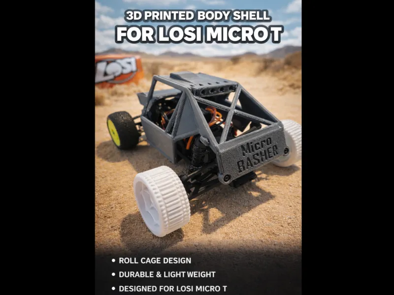 Micro T - Roll Cage or Basher RC Shell - Free