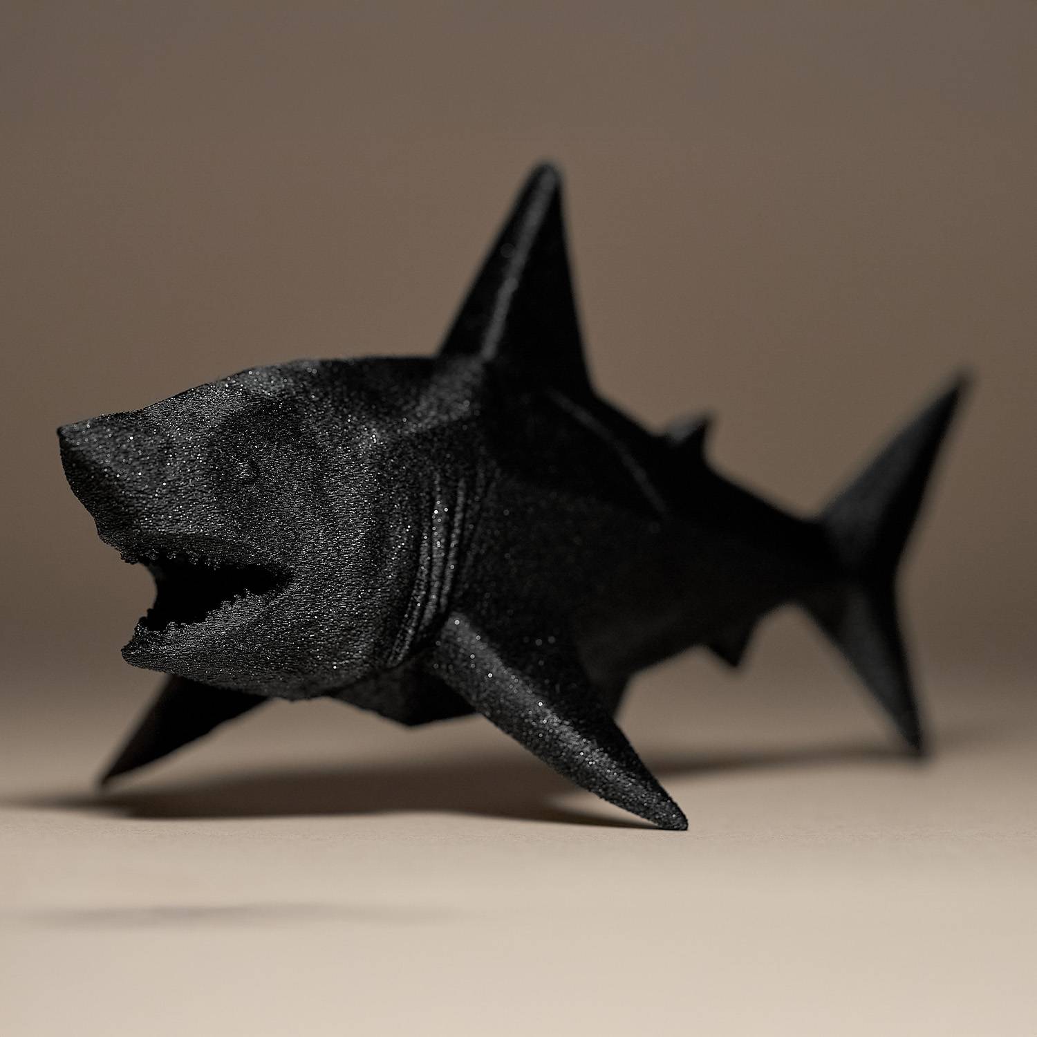 Geometric Shark Figurine