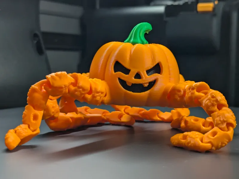 Flexi Jack o Lantern Septopus Halloween 3D Pumpkin