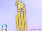 Paperclip duck balloon - bookmark-0